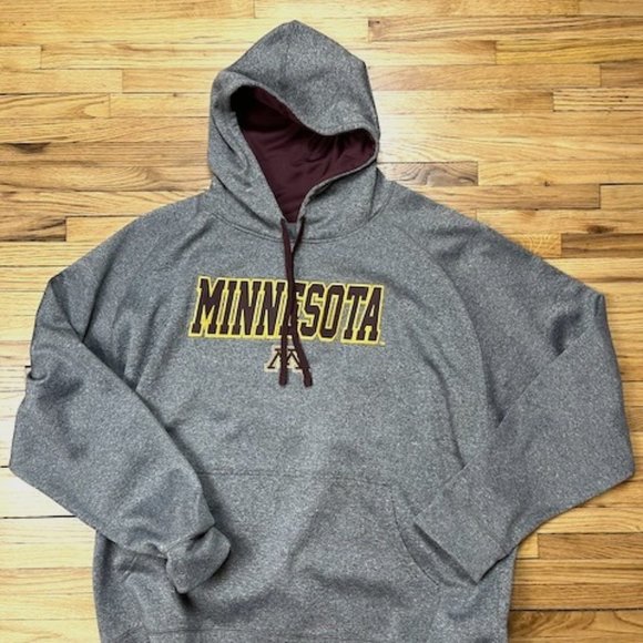 Univ. Of Minnesota Gophers Heather Gray Hoody - Picture 1 of 5